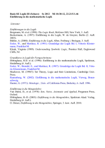 Basis-SE Logik III (Schurz) Ss 2012 Mi 10:30