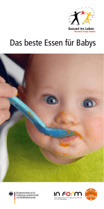Essens-Fahrplan für Babys - Deutscher Hebammenverband