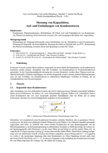 Messung von Kapazitäten - Auf- und Entladungen