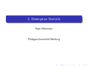 2. Deskriptive Statistik