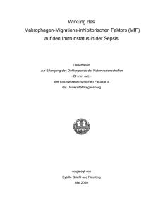 Wirkung des Makrophagen-Migrations