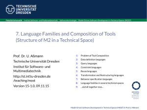 A-languages - Professur für Softwaretechnologie