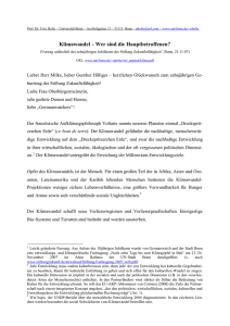 Klimawandel – Wer sind die Hauptbetroffenen?