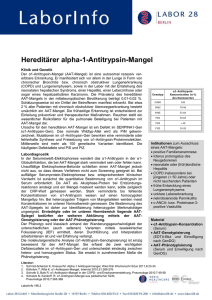 Hereditärer alpha-1-Antitrypsin-Mangel