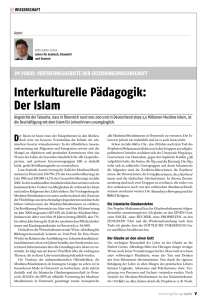 Interkulturelle Pädagogik: der Islam
