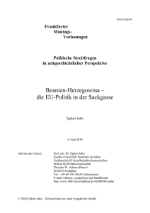 Bosnien-Herzegowina – die EU-Politik in der - Goethe