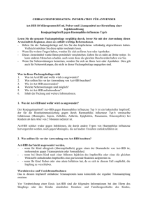 INFORMATION FÜR ANWENDER Act-HIB 10 Mikrogramm/0