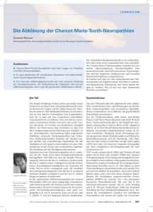 Die Abklärung der Charcot-Marie-Tooth Neuropathien