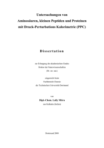 Untersuchungen von Aminosäuren, kleinen Peptiden und Proteinen
