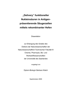 „Delivery“ funktioneller Nukleinsäuren in Antigen