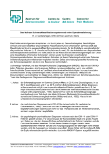 Schmerzklassifikation, Buchbeitrag Prof. Gerbershagen