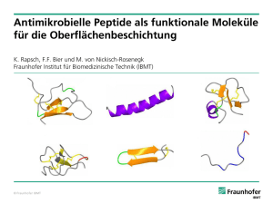 Antimikrobielle Peptide als funktionale Moleküle für die