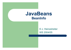 JavaBeans - BeanInfo