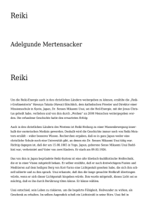 Reiki Reiki - Horst Koch