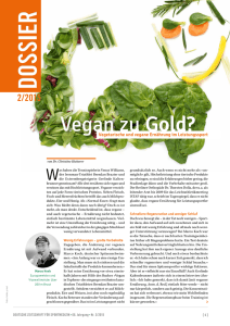Vegan zu Gold? - Deutsche Zeitschrift für Sportmedizin
