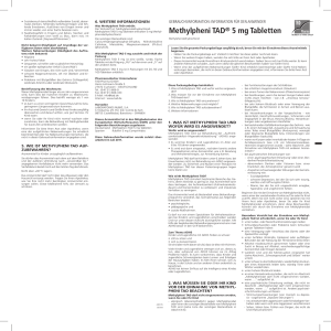 Methylpheni TAD® 5 mg Tabletten