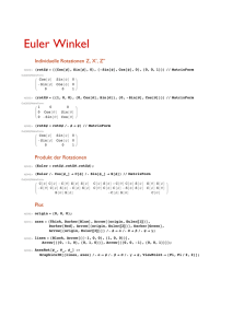 Eulerwinkel Mathematica Notebook