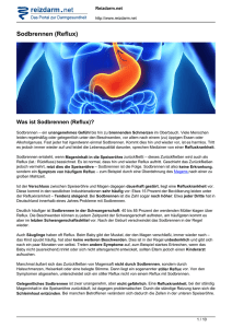 Sodbrennen (Reflux)