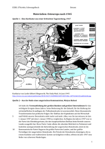 Materialien: Osteuropa nach 1945