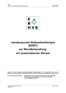 extrakorporale Stoßwellentherapie