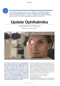 Update Ophthalmika - Apotheke und Marketing