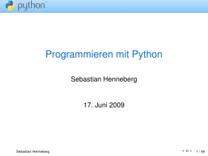Programmieren mit Python