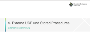 9. Externe UDF und Stored Procedures