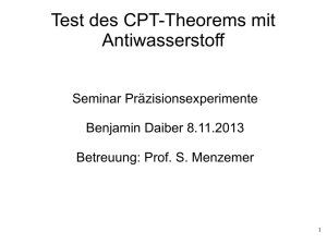 Test des CPT-Theorems mit Antiwasserstoff