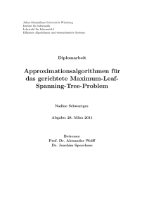 Spanning-Tree-Problem - Universität Würzburg