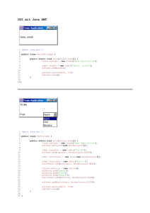 GUI mit Java AWT
