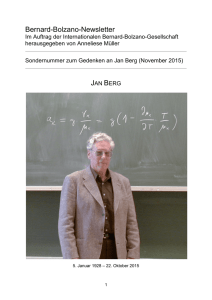 Nachruf auf Jan Berg - frommann