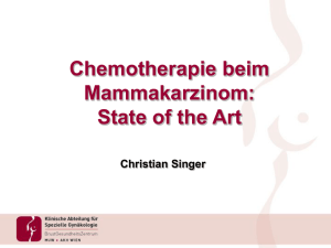 Chemotherapie beim Mammakarzinom: State of the Art