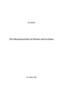 Die Menschenrechte im Westen und im Islam - albanisches