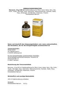 GEBRAUCHSINFORMATION Narcoren, 16 g/100 ml