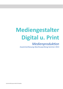 Medienproduktion - Digital Print Medien