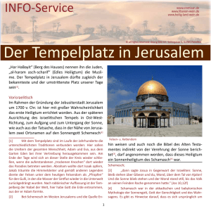 Jerusalem - Tempelplatz