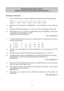 14 Realschulabschluss Physik (Sachsen) Aufgaben im Stil der