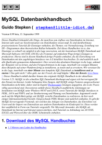 MySQL-Handbuch