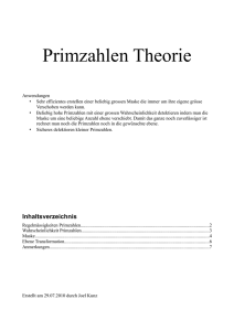 Primzahlen Theorie