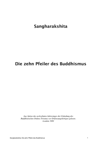 Die zehn Pfeiler des Buddhismus - Triratna