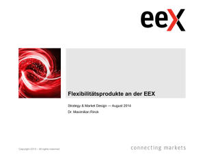 Flexibilitätsprodukte an der EEX