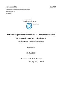 Entwicklung eines störarmen DC-DC