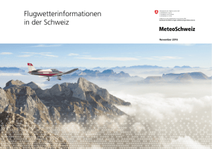 Flugwetterinformationen in der Schweiz - MeteoSwiss