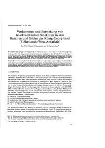 Vorkommen und Entstehung von tri-oktaedrischen Smektiten