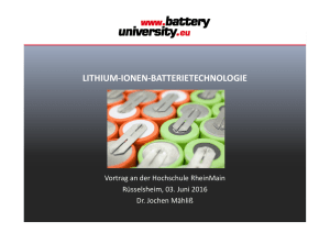 LITHIUM-IONEN-BATTERIETECHNOLOGIE