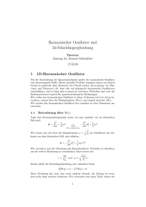 Harmonischer Oszillator und 3d-Schrödingergleichung - TUM