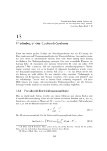 Pfadintegral des Coulomb