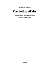 Von Gott zu Allah