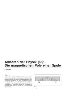 Altlasten der Physik (66): Die magnetischen Pole einer Spule