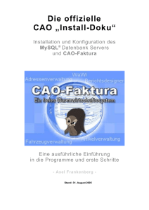 CAO Install Doku - ACP Computer Aschersleben